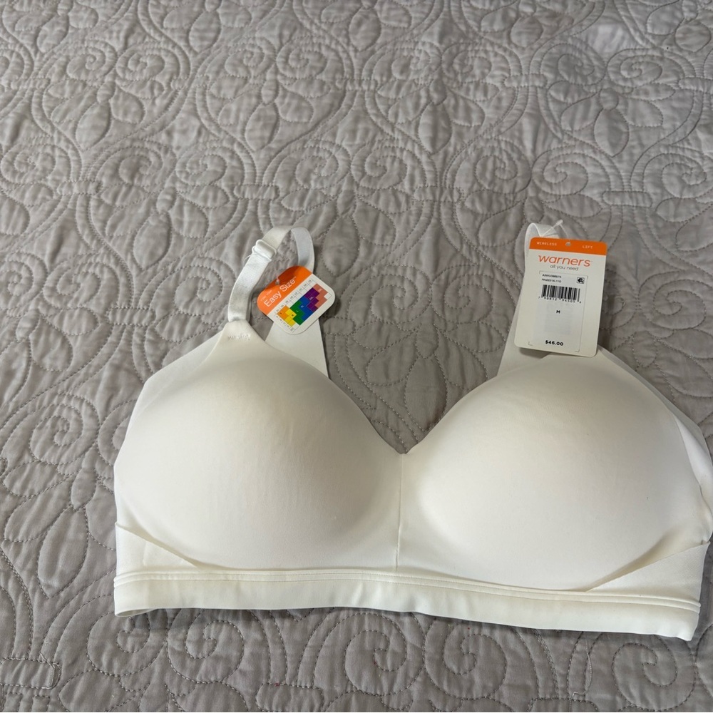 Warner's White No Side Effects Bra Size Medium - Picture 4 of 6